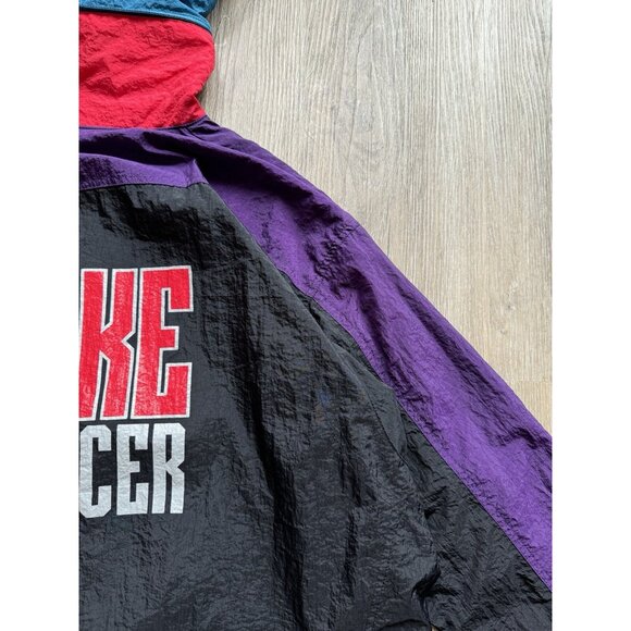 Vintage 90s Nike Swoosh Grey Tag Soccer Windbreaker Jacket Sports Hood - Picture 9 of 16